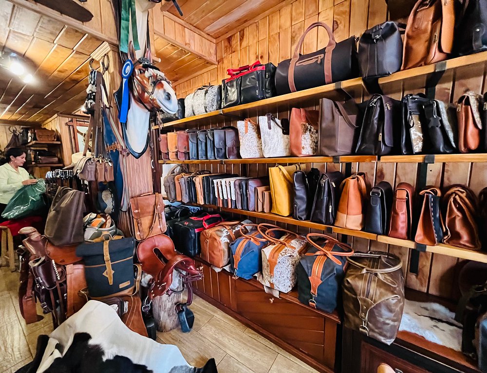 Leather shop in Cotacachi