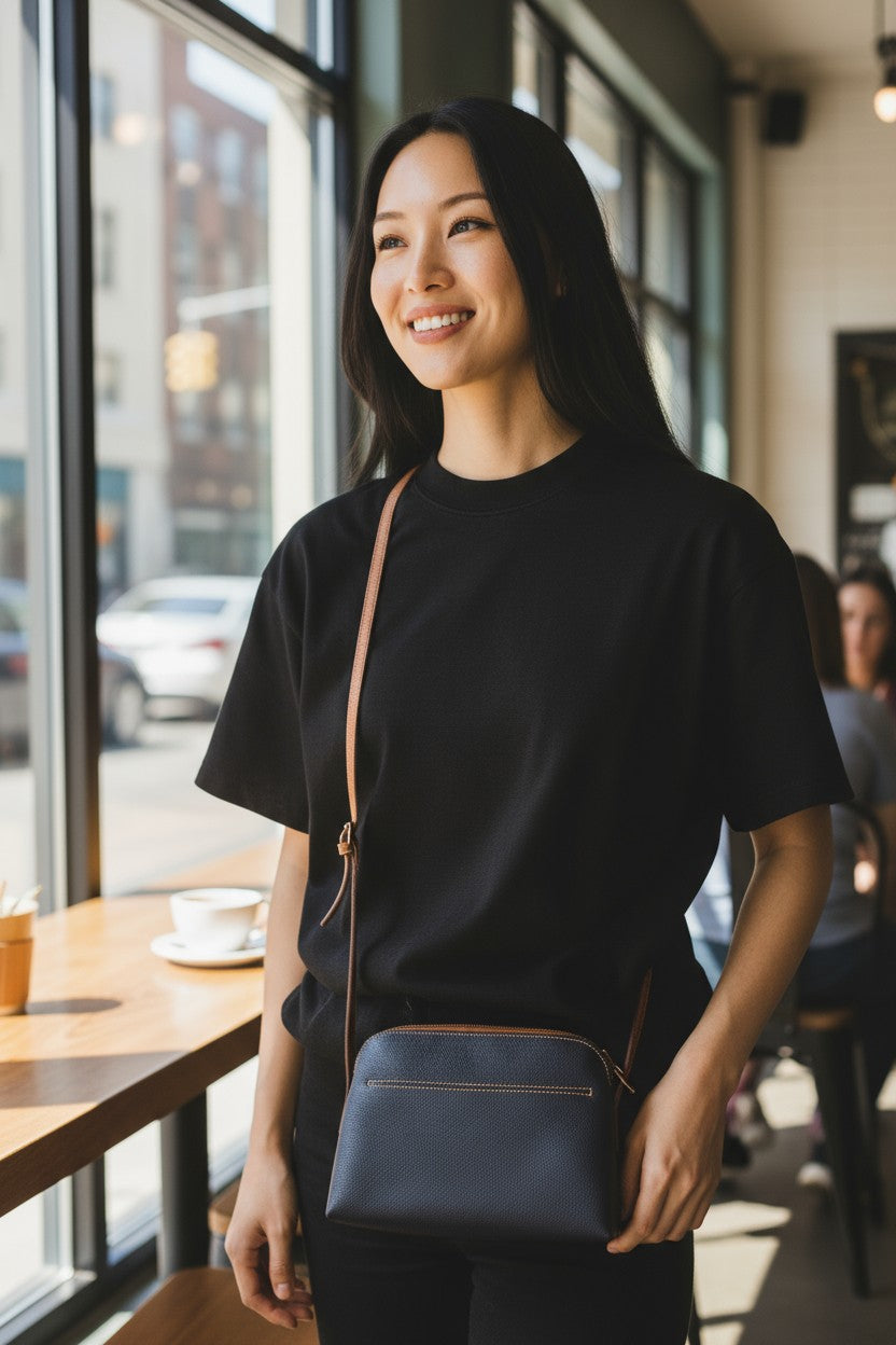 Camino - Full Grain, Veg Tanned Leather Crossbody Bag