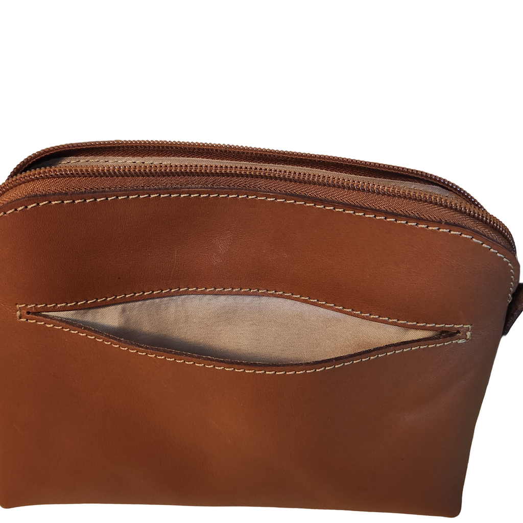 Camino - Full Grain, Veg Tanned Leather Crossbody Bag