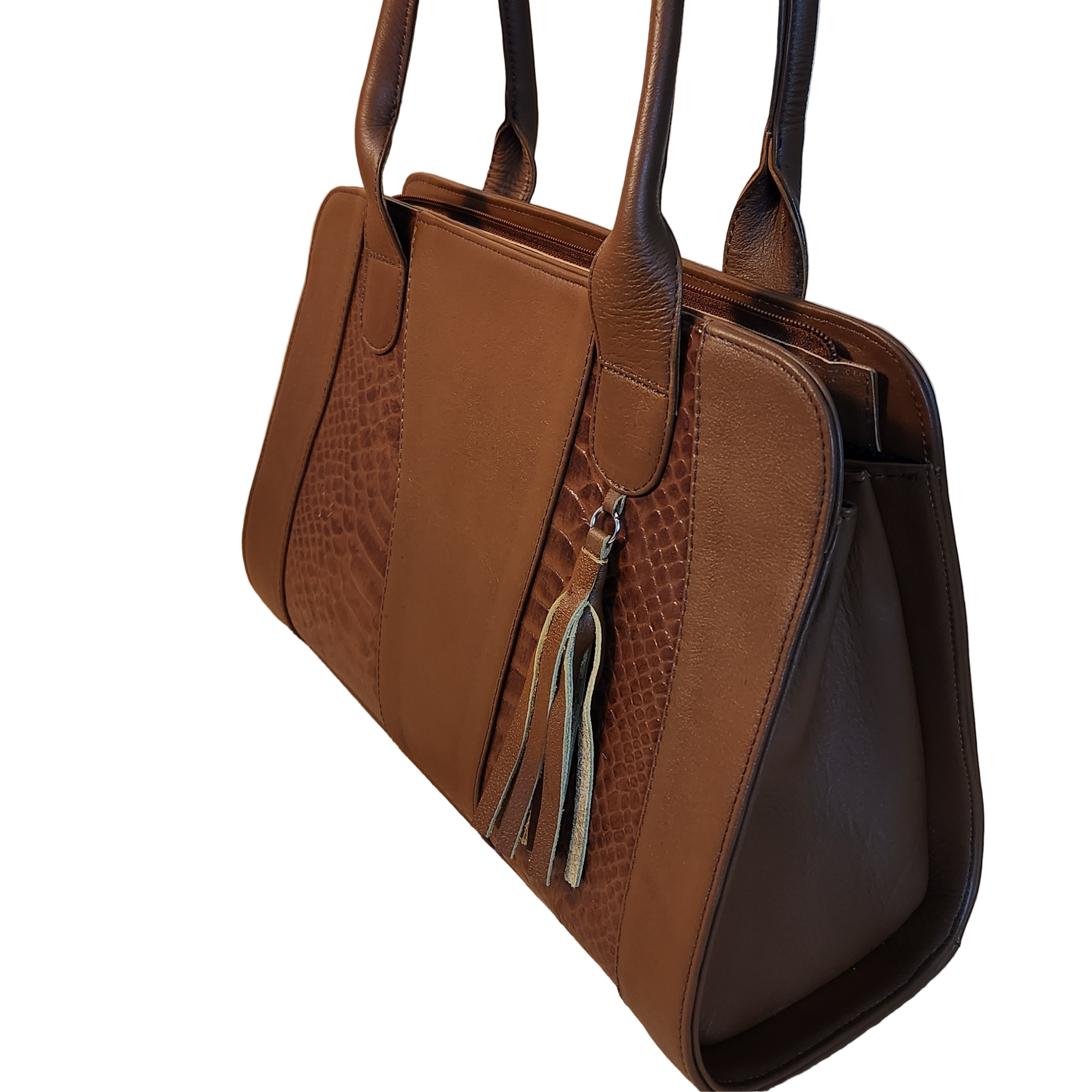 Manta Café - Top Grain Leather, Handcrafted Women's Purse
