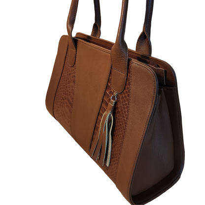 Manta Café - Top Grain Leather, Handcrafted Women's Purse