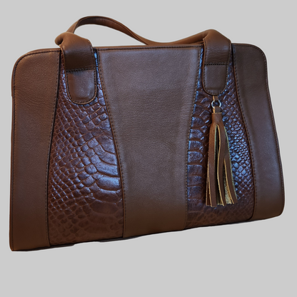 Manta Café - Top Grain Leather, Handcrafted Women's Purse