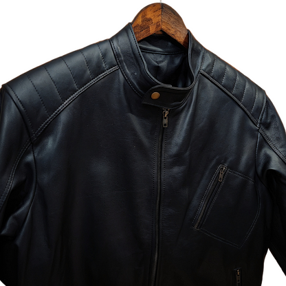 Reventador - Top Grain Men's Leather Black Jacket