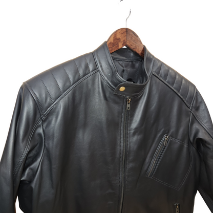 Reventador - Top Grain Men's Leather Black Jacket