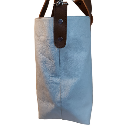 Tagua - Ivory Colored, Top Grain Leather, Handcrafted Women's Bag